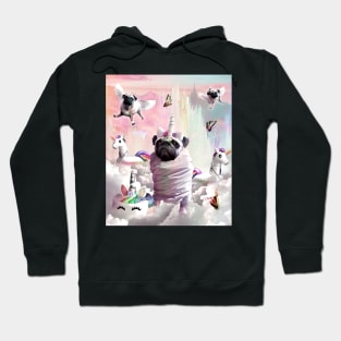 Pug Unicorn - Cute Funny Birthday Pugicorn Hoodie